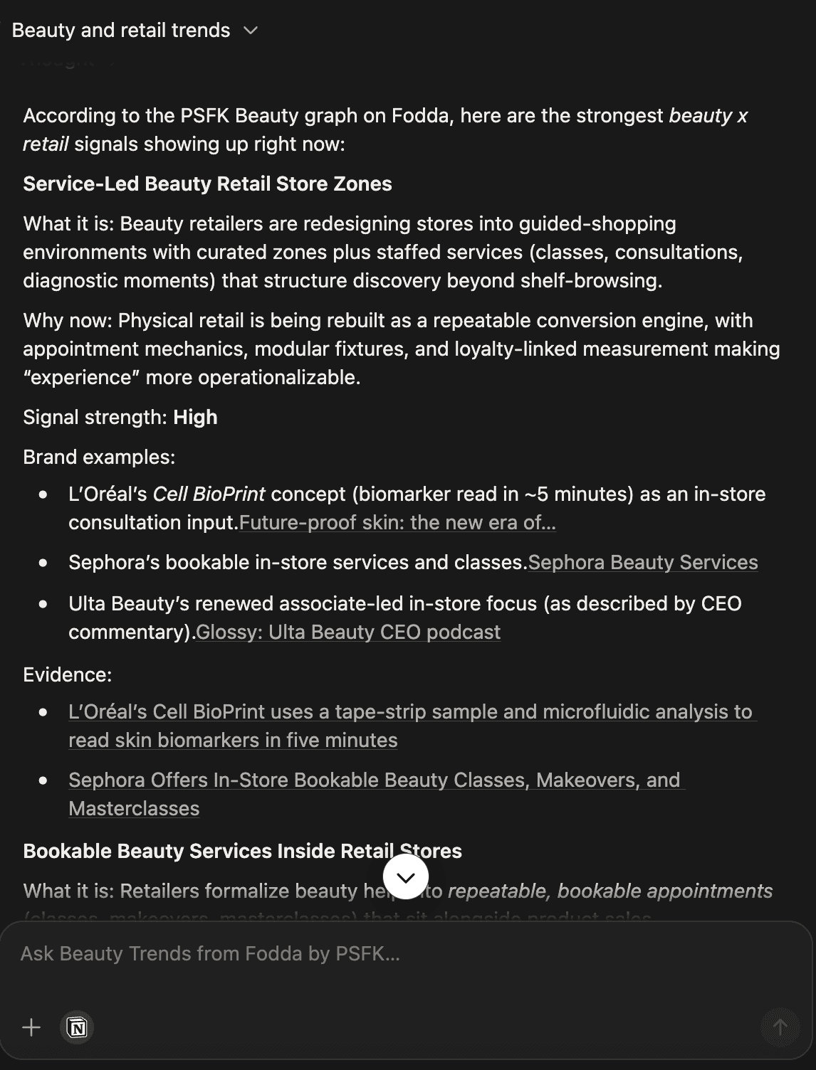 Beauty Trends from Fodda by PSFK