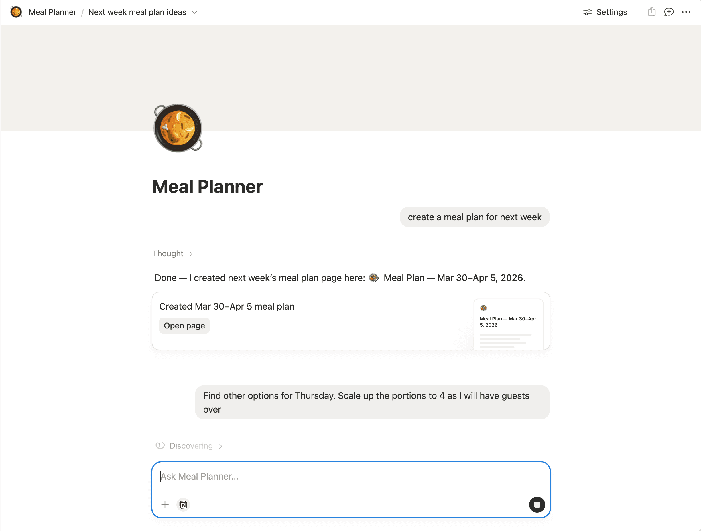 Meal Planner