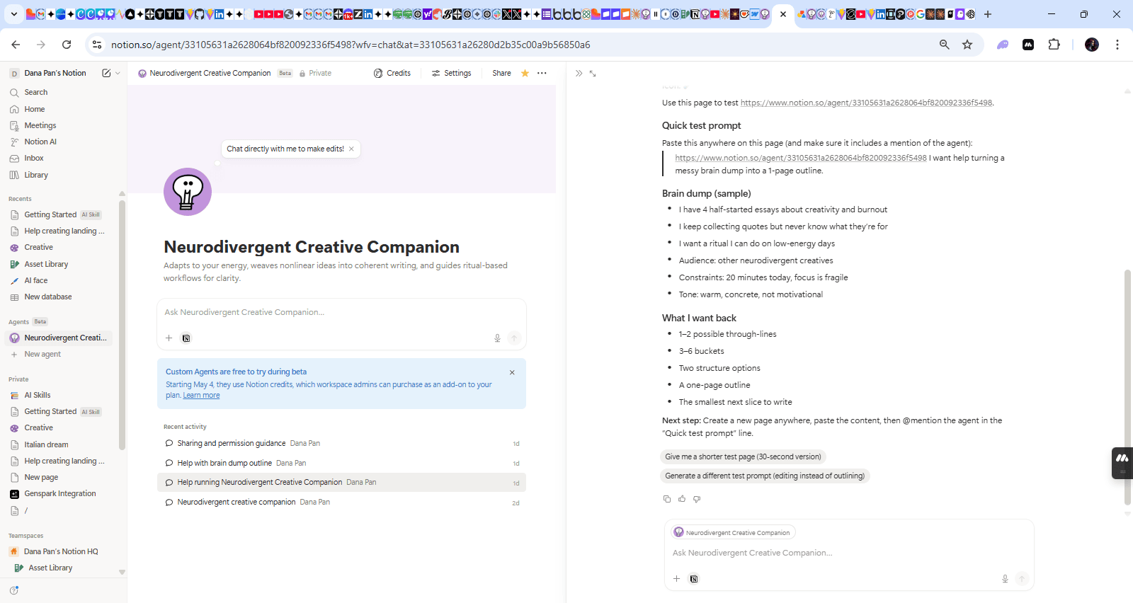 Neurodivergent Creative Companion