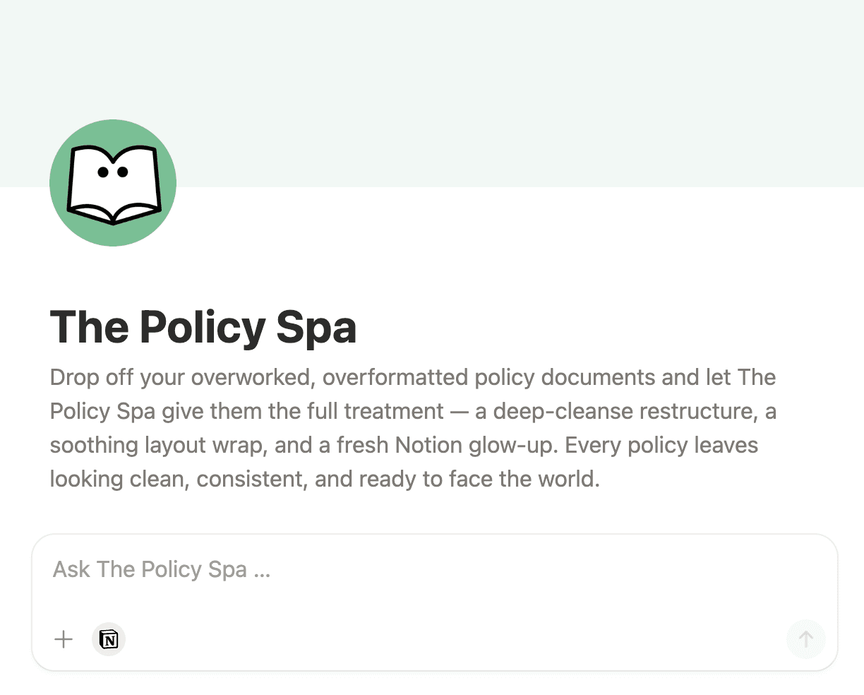The Policy Spa