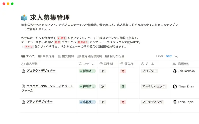 求人募集管理