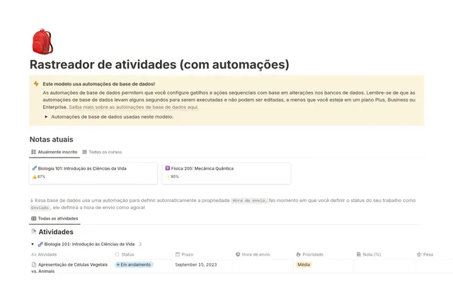 Rastreador de atividades
